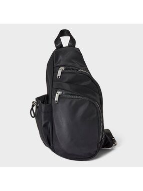 Wild Fable Black Flap Sling Crossbody Bag